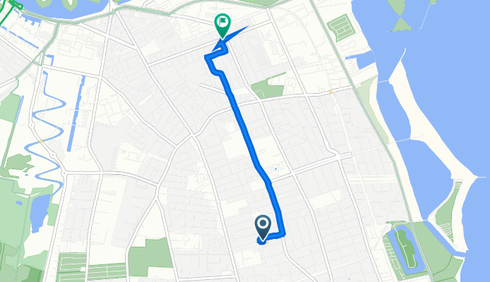 Grækenlandsvej 75, Copenhagen to Holmbladsgade 74, Copenhagen