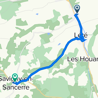 De 1 Les Fortes Terres, Sury-près-Léré à Route de Vailly, Savigny-en-Sancerre
