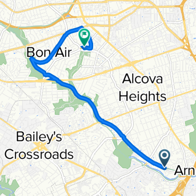 3810–3818 S Four Mile Run Dr, Arlington to 4627 Fourth Rd N, Arlington