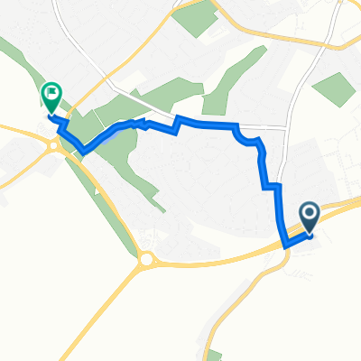 60 Millers Park, Wellingborough to 260 Northampton Road, Wellingborough