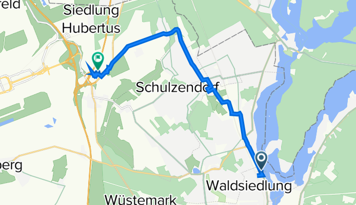 Fontaneallee 5, Zeuthen nach Am Rondell 5, Schönefeld