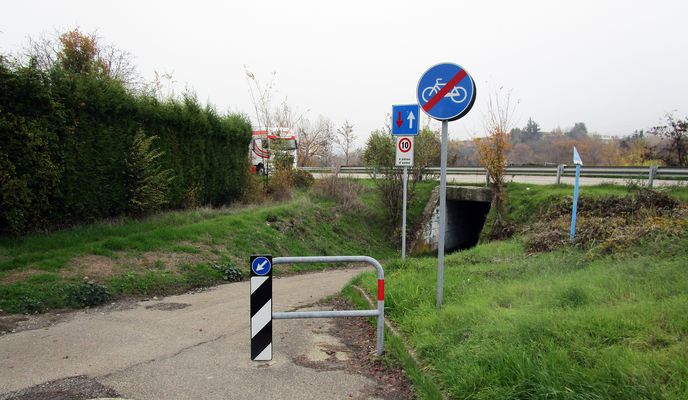 Photo 2 of the Bikemap route "c) Ciclovia fiume Secchia sponda sn (Reggio Emilia)"