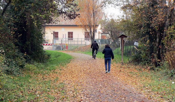 Photo 1 of the Bikemap route "c) Ciclovia fiume Secchia sponda sn (Reggio Emilia)"