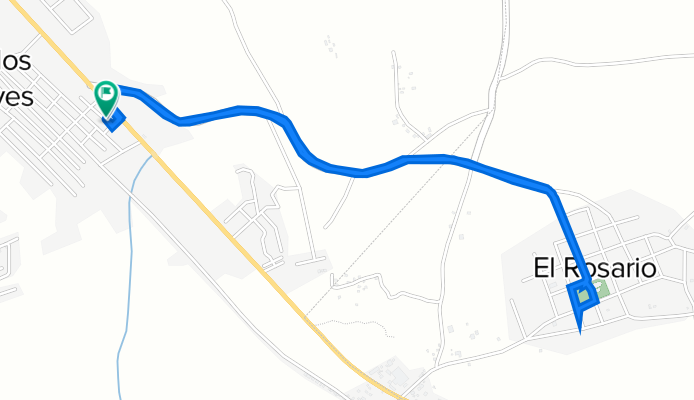 Ruta a RRQ7+HXC, Jinotepe