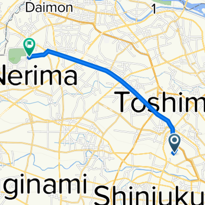 25-1, Minamiikebukuro 4-Chōme, Toshima to Toshimaen-dori Avenue, Nerima