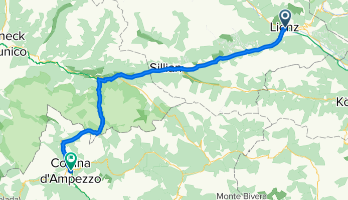 Von Lienz nach Cortina d'Ampezzo