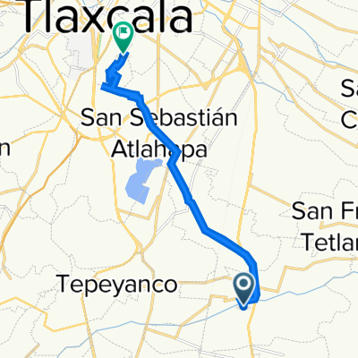 Ruta desde Calle Ignacio Zaragoza, Teolocholco