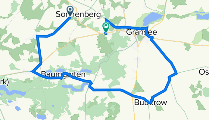 Unnamed Road, Sonnenberg nach Baumgartner Weg 9, Schönermark