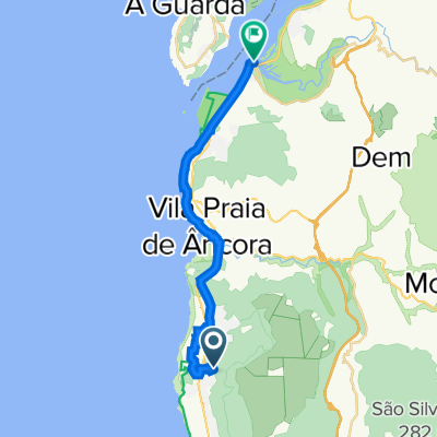 Rua dos Penedos 218, Carreço to Avenida Dr Dantas Carneiro, Caminha