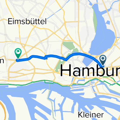 Steintorwall 20, Hamburg nach Max-Brauer-Allee 94, Hamburg