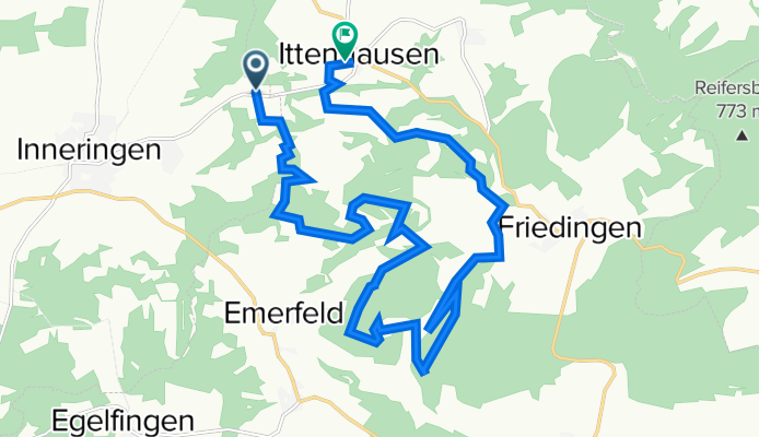 K8203, Hettingen nach Inneringer Straße 17, Langenenslingen