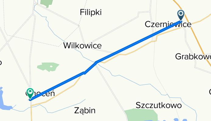 Obwodowa 2B, Choceń do Włocławska 1, Choceń