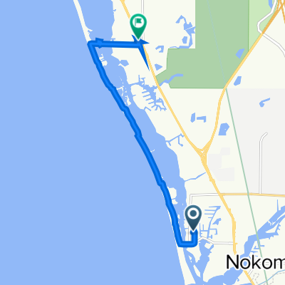 307 Shore Rd, Nokomis to 1100 S Tamiami Trail, Osprey