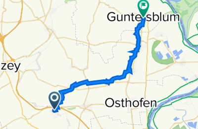 Route in der Bikemap App öffnen