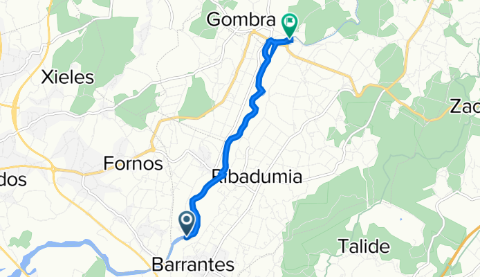 Route nach Lugar Ponte Arnelas, 38, Vilanova de Arousa