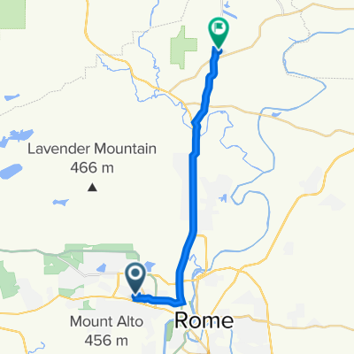 405 Edgewood Ave NW, Rome to 1533–1575 Turner Rd NE, Rome