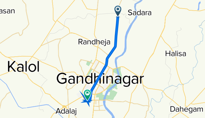 8MQP+C52, Pindharada to Shreeji Signature Road, Gandhinagar