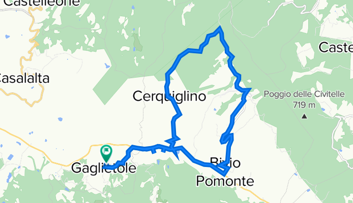 Da Via del Torrione 15, Collazzone a Via Cialdini 12, Collazzone