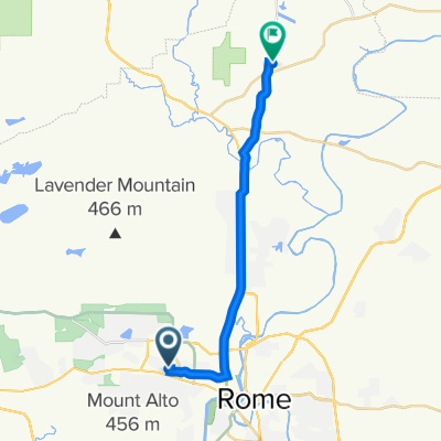 407 Edgewood Ave NW, Rome to 1533–1575 Turner Rd NE, Rome