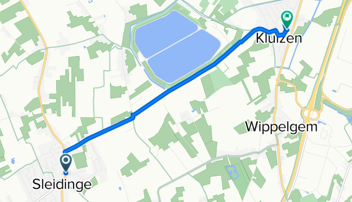 Sleidinge Dorp 80, Evergem naar Kloosterstraat 10, Evergem