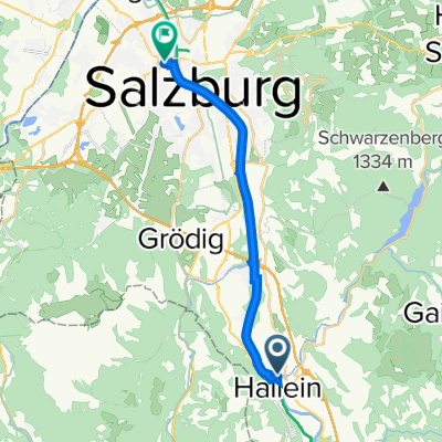 Am Almbach 5, Hallein nach Strubergasse 30, Salzburg