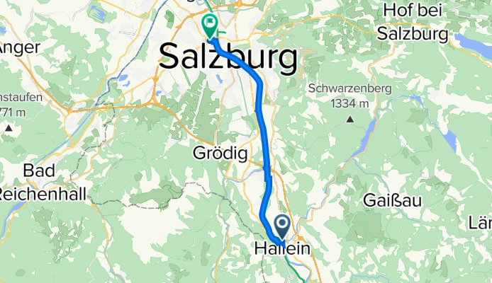 Am Almbach 5, Hallein nach Strubergasse 30, Salzburg