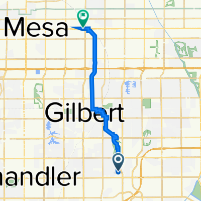 2178 S Granite Ct, Gilbert to 1908–1920 E Main St, Mesa