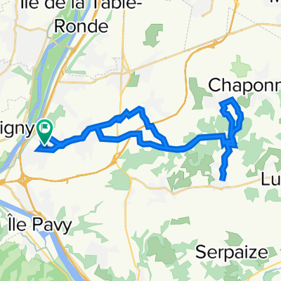 De Allée des Hortensias 1, Ternay à Allée du Domaine 2, Ternay