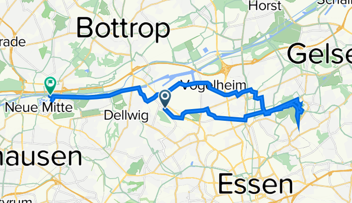 Alte Bottroper Straße 96, Essen nach Heinz-Schleußer-Straße 1, Oberhausen