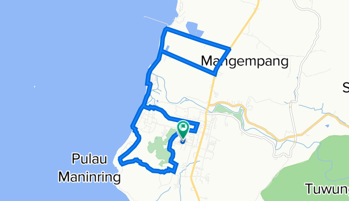Jalan RA Kartini, Kecamatan Barru to Jalan Sutomo No.3, Kecamatan Barru
