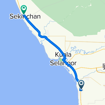 Jalan Simpang Tiga - Jeram, Ujong Permatang to Jalan Perdana 1, Sekinchan