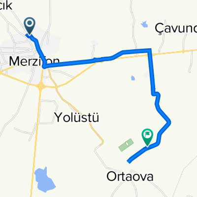 Route from Sehit Ozsarac Cd. 30, Merzifon