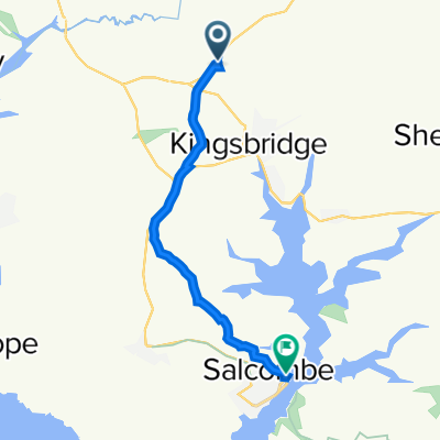 A381, Churchstow, Kingsbridge to Harbour Master Office, Fore St, Salcombe