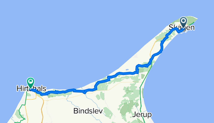 Sankt Laurentii Vej 24B, Skagen to Jernbanegade, Hirtshals