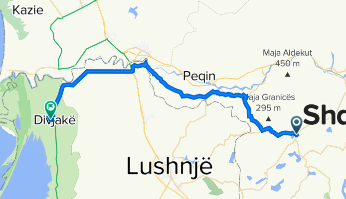 Belsh nach Divjakë