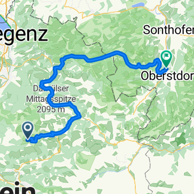 Furkajoch - Damüls - Riedbergpass - Oberstdorf