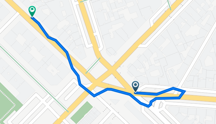 De 1 Place de l'École Militaire, Paris à 105 Avenue de La Bourdonnais, Paris