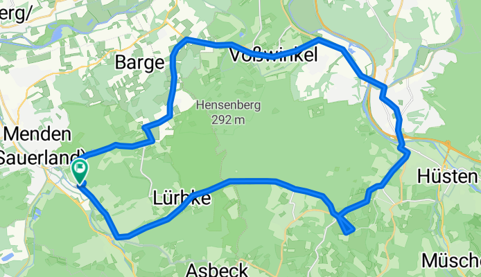 Menden - Bibertal - Kloster Ölinghausen - Neheim - Echthausen - Oesbern - Menden