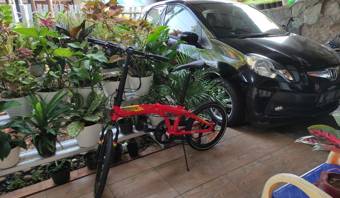 Photo 1 of the Bikemap route "jl Bambu apus raya -Rawa Domba-vv"