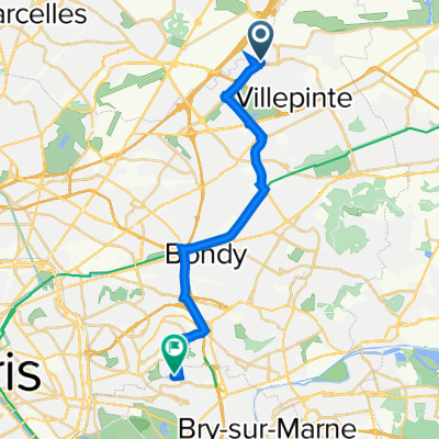 De 16 Rue de l'Étang, Tremblay-en-France à 120 Avenue Ernest Renan, Fontenay-sous-Bois