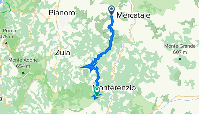 Da Via Zena 42, Pianoro a Via Monte delle Formiche 15, Pianoro