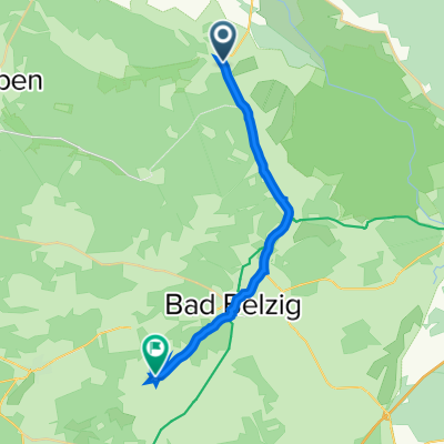 Briesener Straße 1, Bad Belzig nach Wiesenburger Weg 19, Bad Belzig