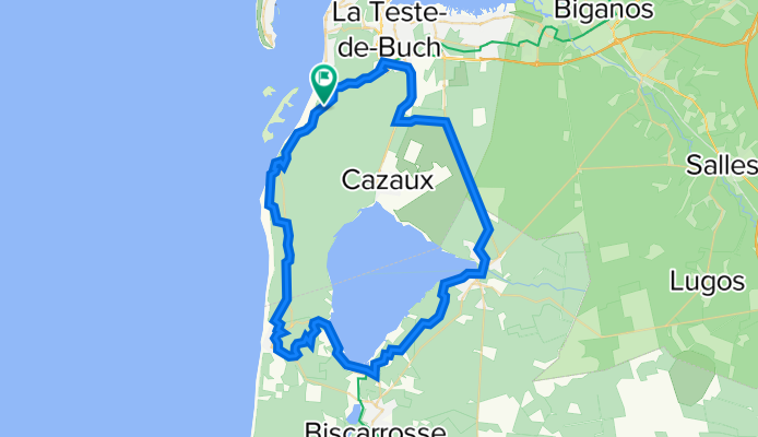 De Route d'Arcachon à Biscarrosse, La Teste-de-Buch à Route d'Arcachon à Biscarrosse, La Teste-de-Buch
