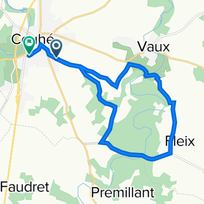 De 12 Rue du Pré du Theil, Vaux à 3 Rue André Brouillet, Couhé