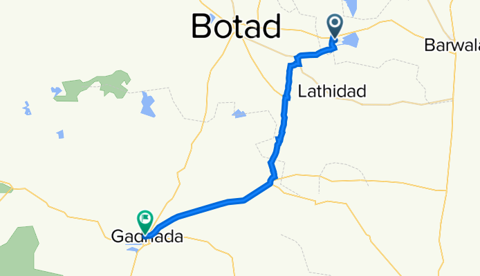 Unnamed Road, Sarangpur to Gadhada