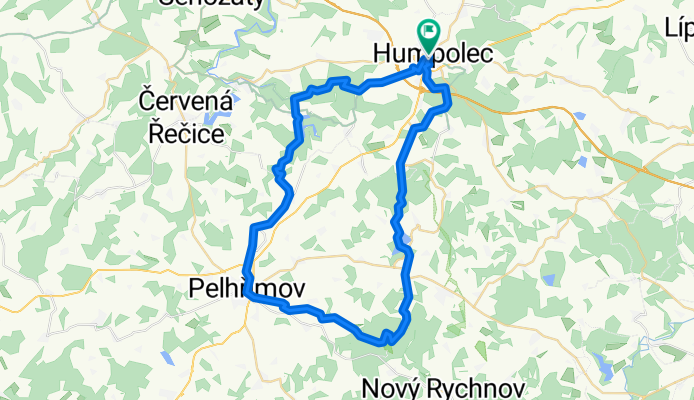 Humpolec-pod Křemešníkem-Pelhřimov-Sedlice-U Pihávka-Humpolec (Corrida)