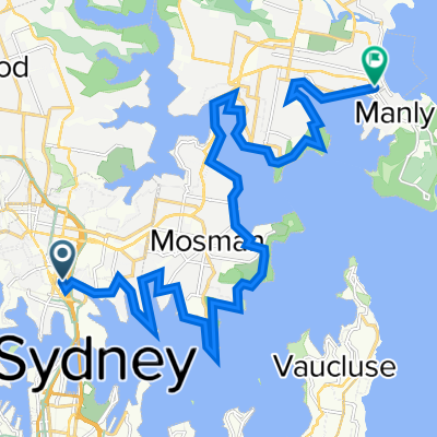 North Sydney Cycle Map Cycling Routes In North Sydney - 🚲 Bikemap