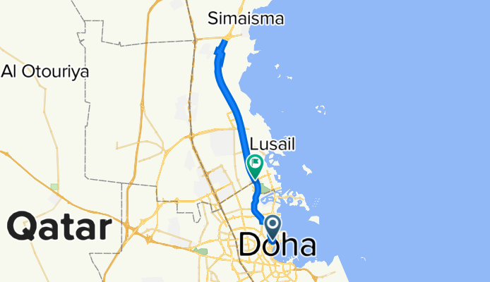 Al Kharais, Doha to Olympic Cycling Track, Doha