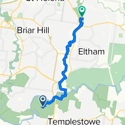 Route to Diamond Creek Trail, Eltham North
