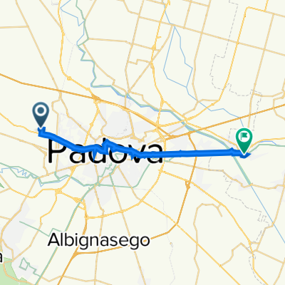 Da Via Veneto 11, Rubano a Via Leonardo Loredan 3, Stra